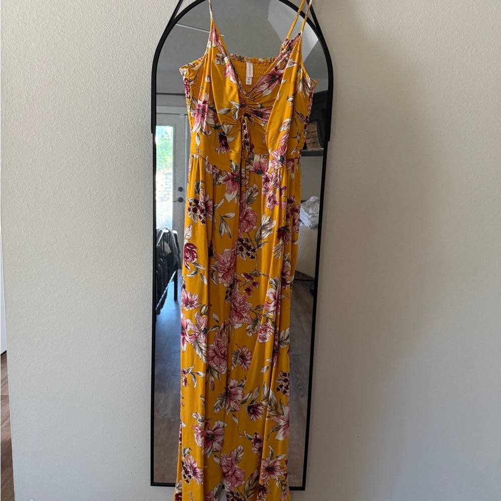 Floral Yellow jumpsuit